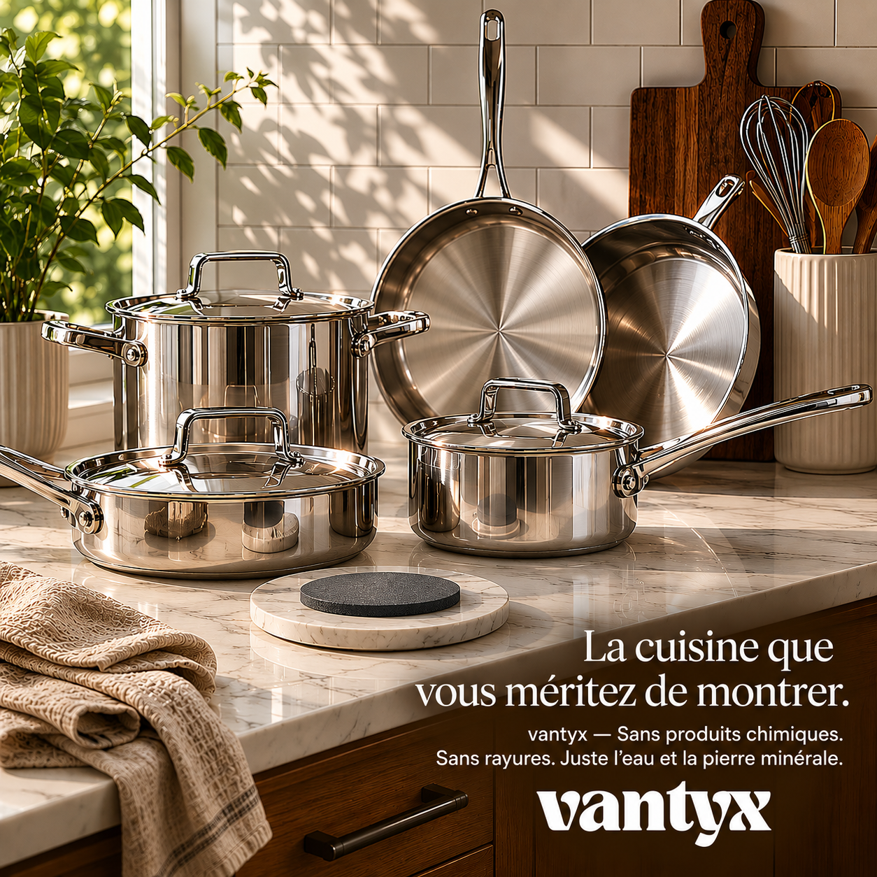Éponge pour Acier Inoxydable Vantyx