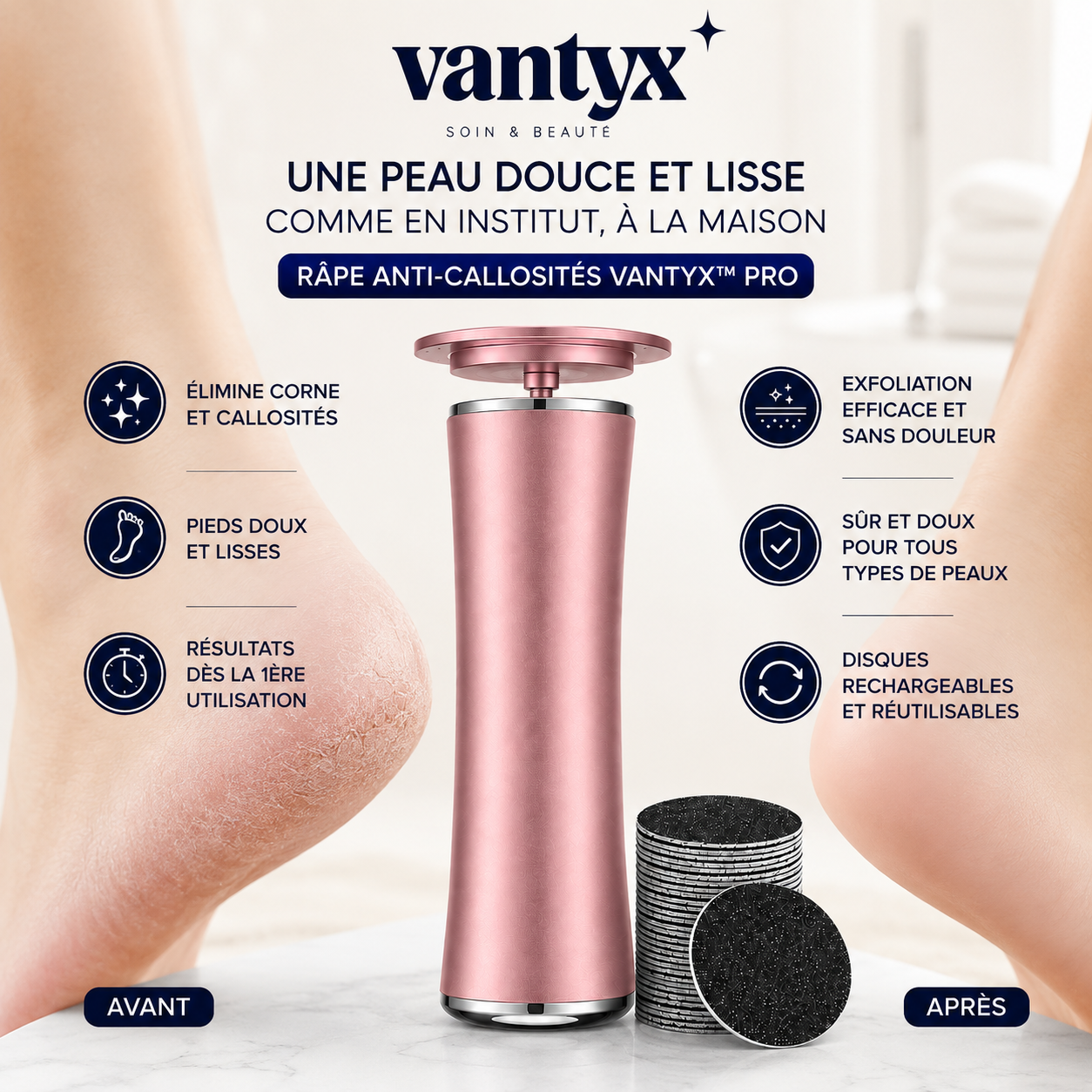 Râpe Anti-Callosités Vantyx™ PRO