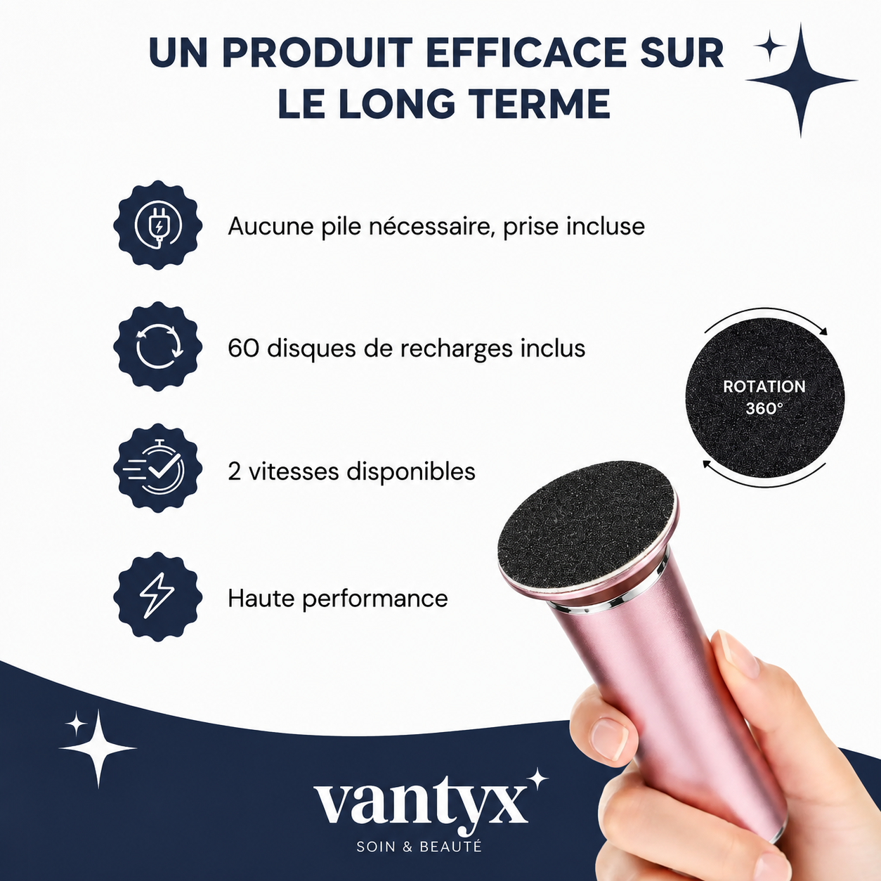 Râpe Anti-Callosités Vantyx™ PRO