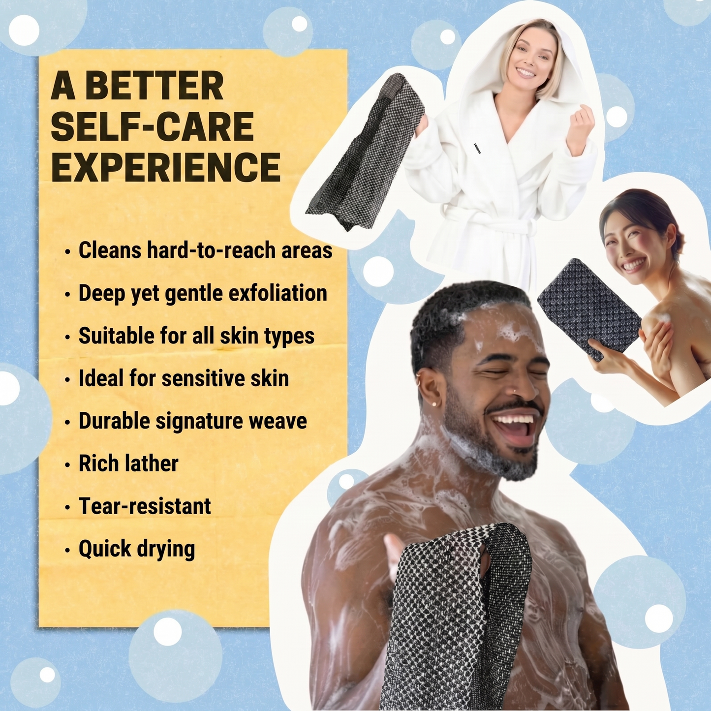 Vantyx Exfoliating Shower Towel