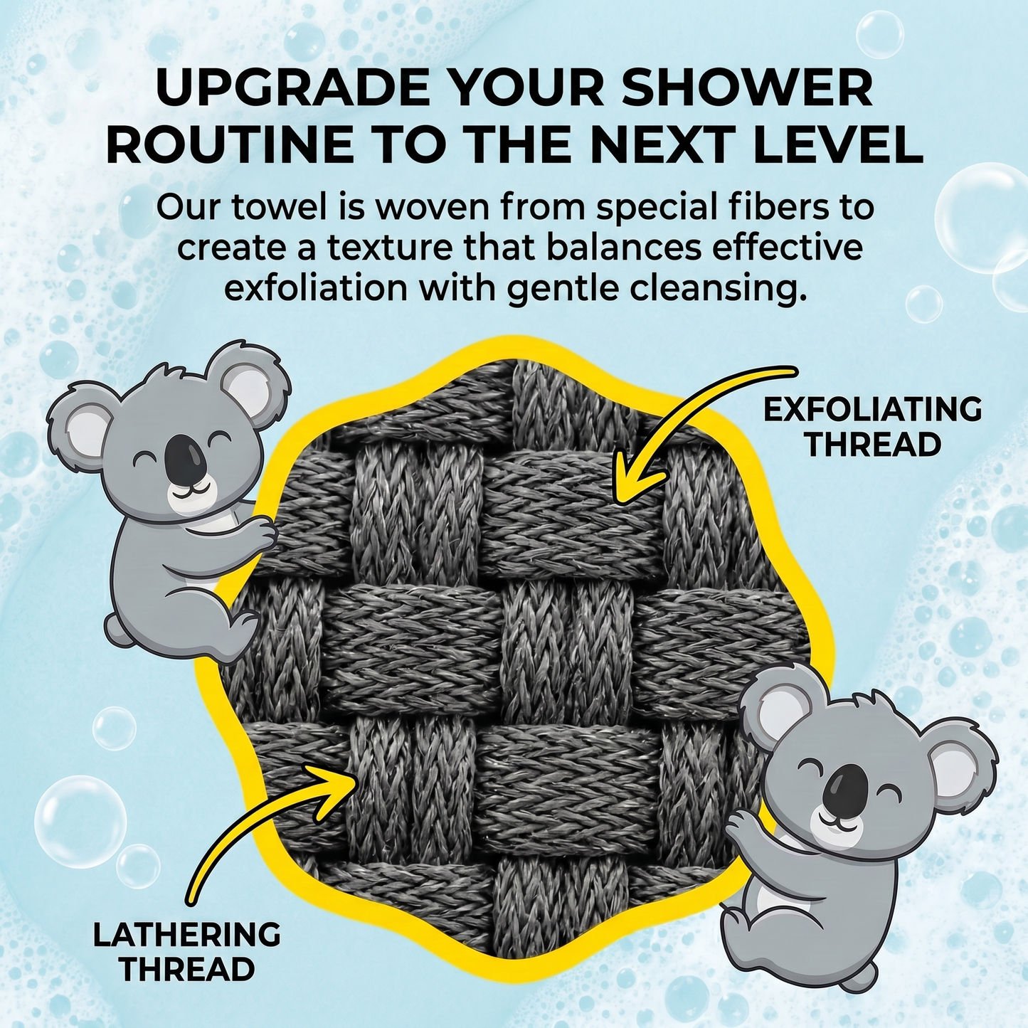 Vantyx Exfoliating Shower Towel