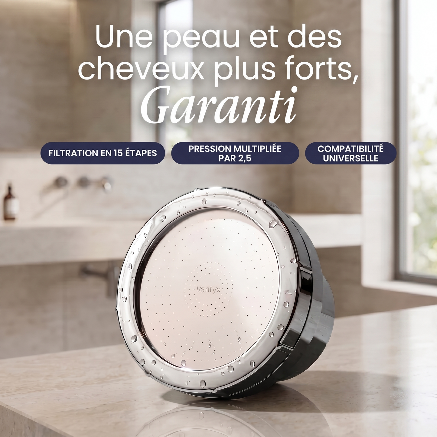 Tête de Douche Filtrante Vantyx