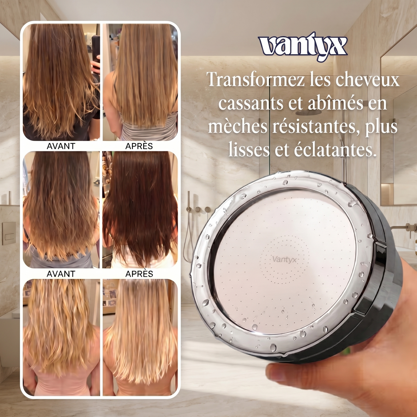 Tête de Douche Filtrante Vantyx