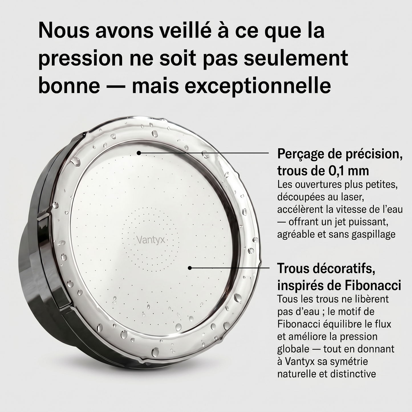 Tête de Douche Filtrante Vantyx